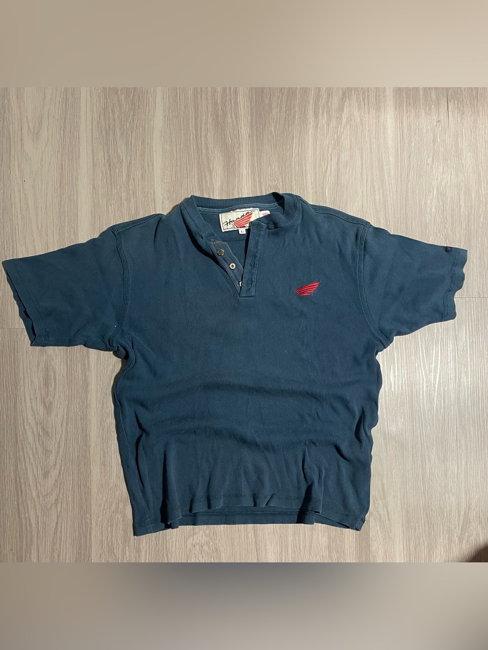 Vintage Honda Short-Sleeve Henley Shirt